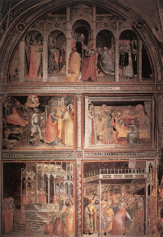 GIOVANNI DA MILANO Scenes from the Life of the Virgin sdg Norge oil painting art